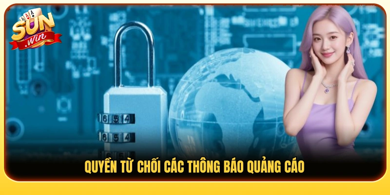 Tùy chọn hủy nhận các thông báo tiếp thị 